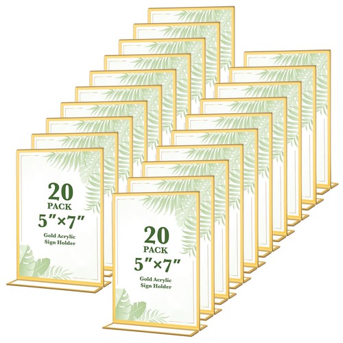 Pcs gold acrylic sign - 20,