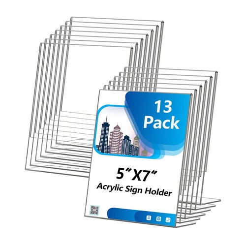 Acrylic sign holder 5x7 - acrylic,
