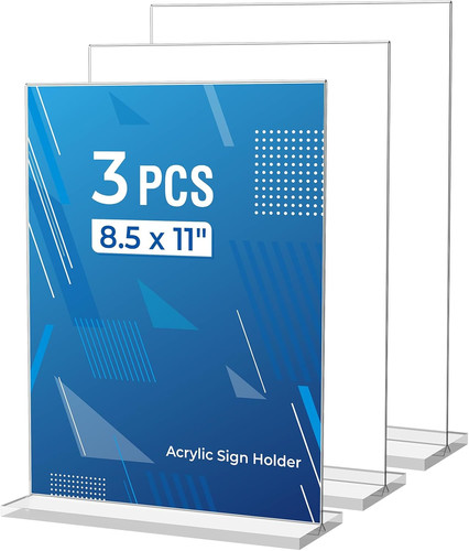Pack acrylic sign holder 5 - sign,