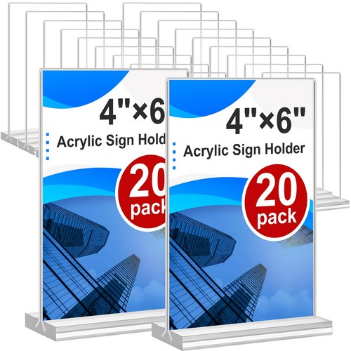 Acrylic sign holder 4x6 20 - holder,