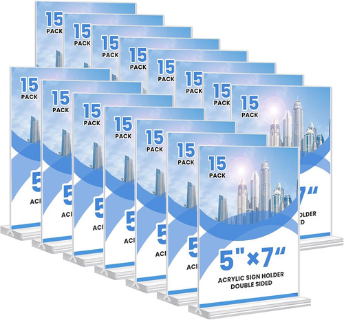 Acrylic sign holder - holder,, 15