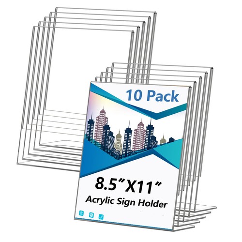 Acrylic sign holder 5x11 - acrylic,
