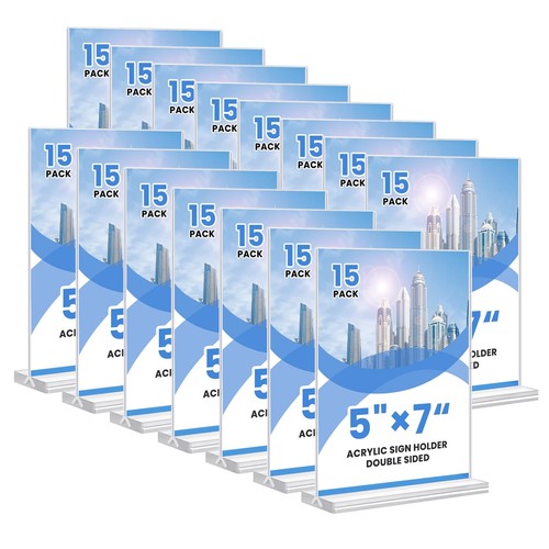 Acrylic sign holder 5x7 15 - sign, holder,