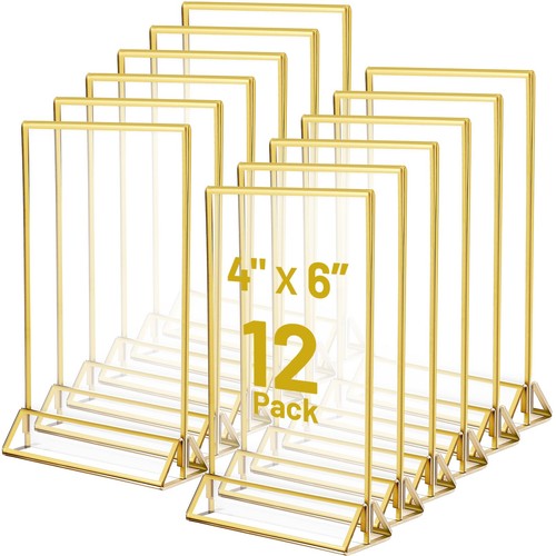 Pcs gold borders - gold, 4x6